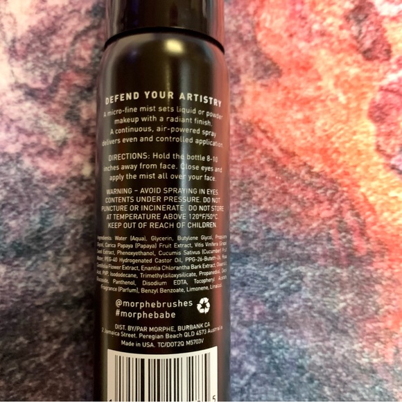 💜 Morphe Mini Continuous Setting Mist NWT - Picture 9 of 12